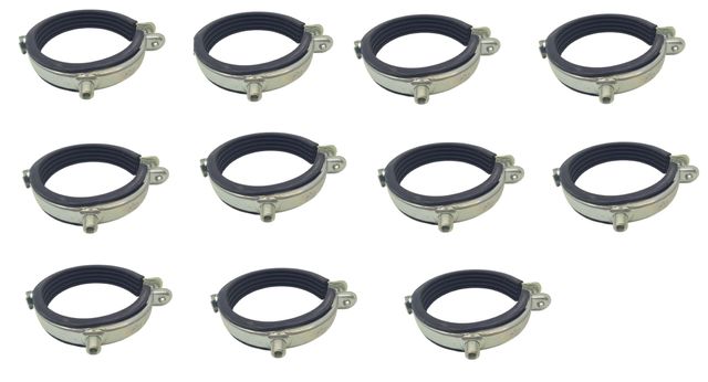 11x Sikla Ratio 3G pipe clamp with rubber insert 5 inch 133-141