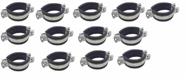 13x Sikla Ratio S Pipe Clamp with Rubber Lining 38 to 45 mm