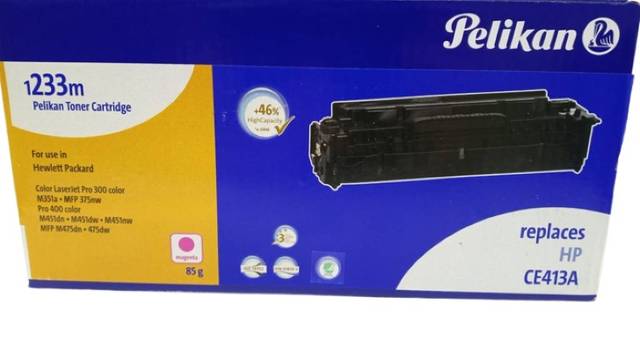 Пурпурный тонер Pelikan 1233m заменяет HP CE413A 305A