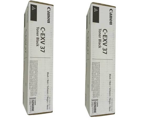 2x Canon C-EXV37 ImageRUNNER 1730/1740/1750 Black Toner