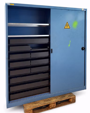 Garant Werkzeugschrank Schubladenschrank mit Auszügen Schiebetür Metallschrank