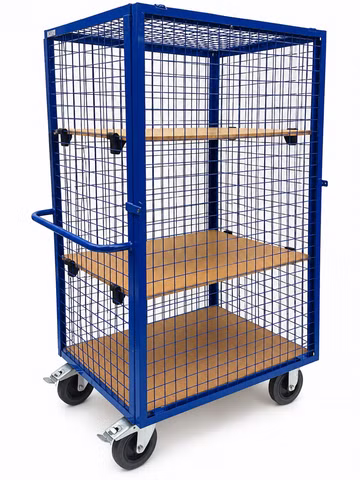 Rollcart 96956 Gitter-Regalwagen 600kg 1150x750x1800mm Stahl