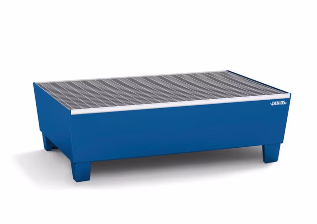 Denios E-Paleta Auffangwanne 200 Liter Stahl-Bodenwanne 800 kg