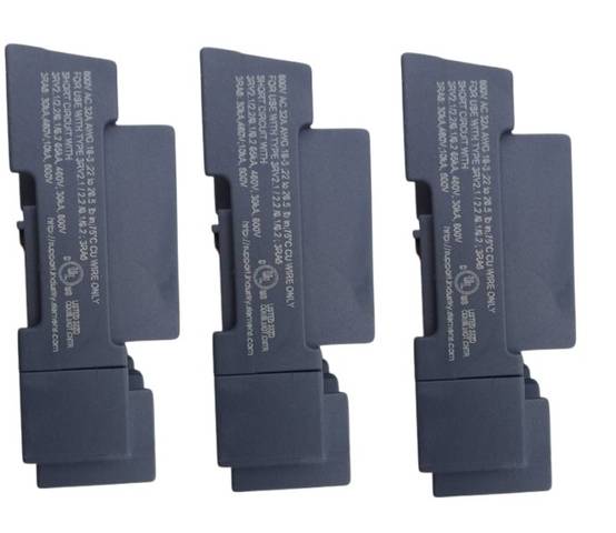 3x Siemens 3RV2928-1H Terminal Block Type E S00/S0 40A 690V
