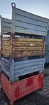 4 x Stahlbehälter Lagerbehälter Stapelbox 1200 x 800 x 600 mm Metallbehälter
