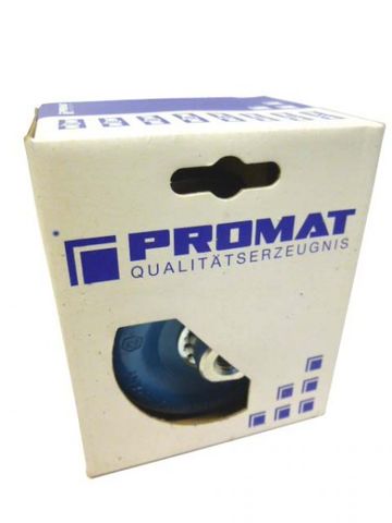 PROMAT 841175 فرشاة كوب بقطر 100 mm، M14، قطر السلك 0.5 mm، فرشاة فولاذية مخروطية