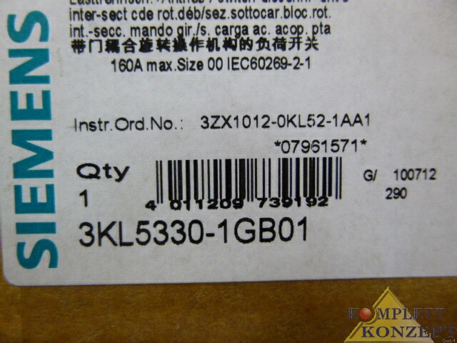 Siemens Lasttrennschalter