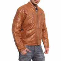 Men fashion Nappa-leather sheep skin jacket Brown Men's Urbane Look Sheepskin Nappa-Leather Jacket in brown offers a stylish and comfortable fit. Made from premium lamb nappa leather with hidden zip pockets. Designed by German Wear. Free next business day delivery.
