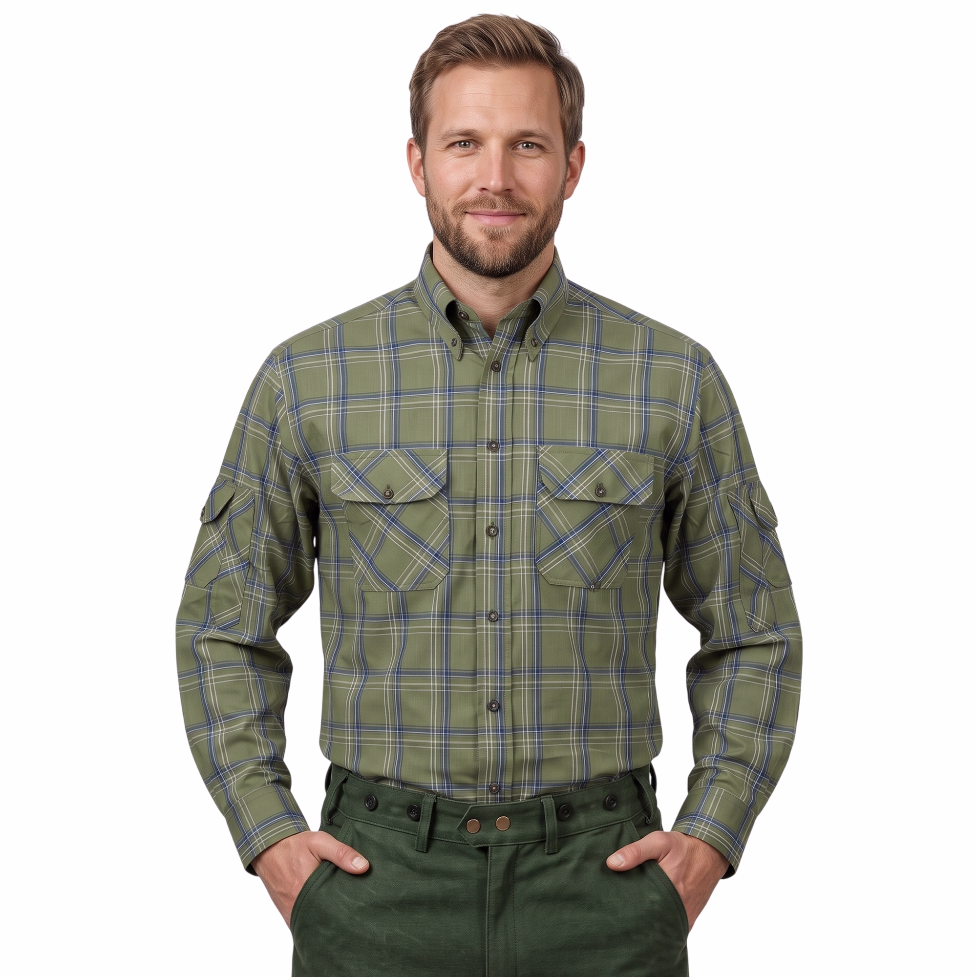 1-Main-1-1014-GW1212x-Jagdhemd-fuer-Herren--Gruen-kariertes-Jagdhemd--Outdoor-Jagdhemd--Deutsches-Jagdhemd--Atmungsaktives-Jagdhemd-aus-Baumwolle-und-Polyester--Oktoberfest-Karhemd--Tradit.jpg