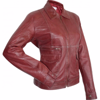 Stay stylish and comfortable with Women fashion lamb Nappa-leather jacket Beige. This beige jacket is made from soft lamb nappa leather,& feature a front zip closure and handy pockets. Perfect for any event.