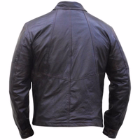 Men's leather jacket Dark Brown Luxury classic brown polyester Leather Jacket, crafted from soft Lamb Nappa-Leather. This stylish leather jacket by German Wear features front ziper and lower pocket front. Enjoy free next-day delivery.