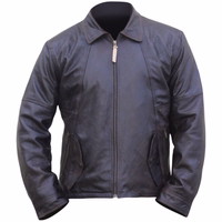Men's leather jacket Dark Brown Front view of luxury classic brown polyester Leather Jacket, crafted from soft Lamb Nappa-Leather. This stylish leather jacket by German Wear features 3 inner pockets and a sophisticated design. Enjoy free next-day delivery.