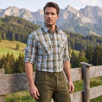 Lifestyle02-1306-GW1213-Jaegerhemd--Kariertes-Jaegerhemd--Gruenes-Jaegerhemd-Herren--Langarm-Jaegerhemd--Karneval-Jaegerhemd--Atmungsaktives-Baumwoll-Jaegerhemd--Bequemes-Jaegerhemd-fuer-H.jpg