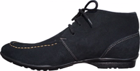 Herren-Desert-Knöchelstiefel Seitenansicht Herren-Desert-Boots in Dunkelblau – hochwertige Rindslederqualität, klassisches Design, feinstes Echtleder für Langlebigkeit und Stil.