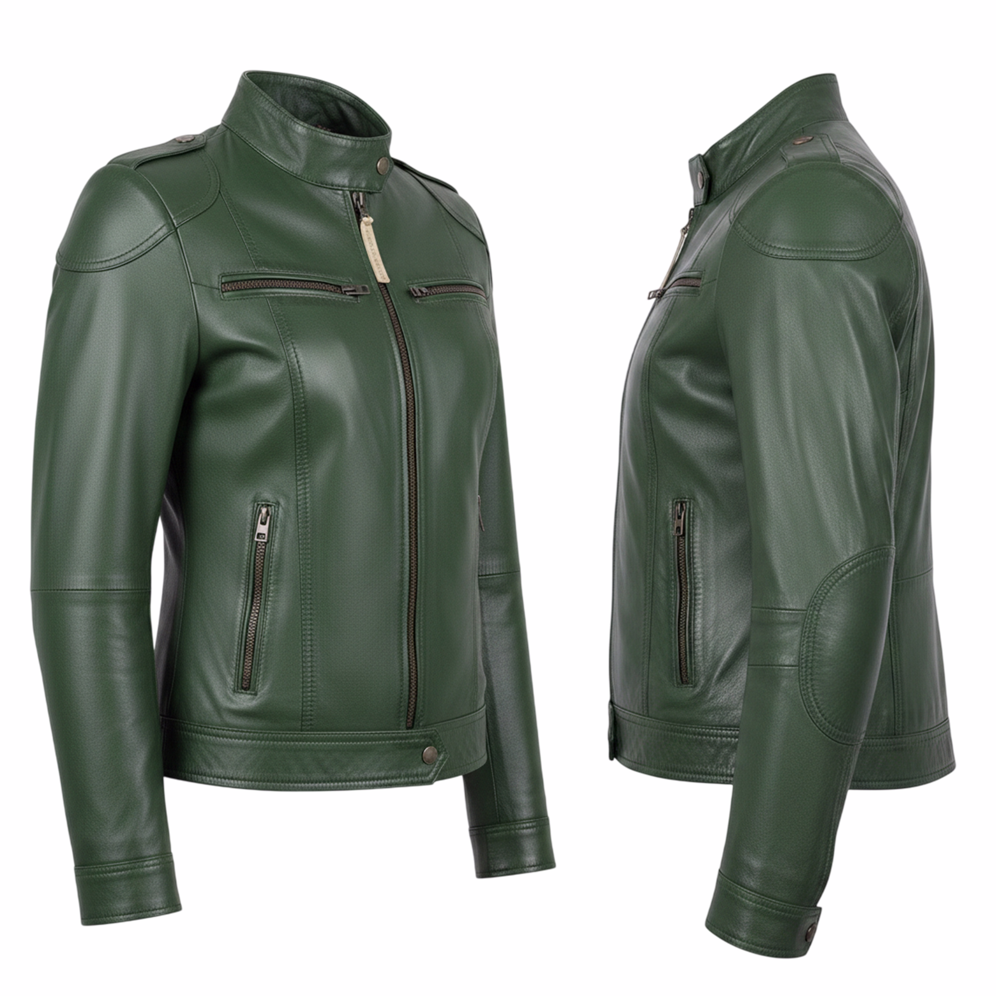 Entdecken Sie die Eleganz unserer hochwertigen grünen Damen-Lederjacke. Entwickelt für Komfort und Langlebigkeit, ist sie perfekt für stilvollen Alltag. Genießen Sie kostenlose weltweite Rücksendungen & Lieferung am nächsten Werktag bei Bestellung jetzt.