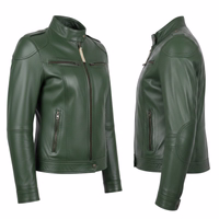 Discover the elegance of our premium green ladies leather jacket, Designed with both comfort and durability in mind, this jacket is ideal for everyday sophistication. Enjoy free worldwide returns and next-business-day delivery when you order now