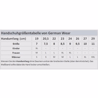Rückansicht der feinsten Motorradhandschuhe aus Kalbsleder. Die schwarzen Handschuhe verfügen über Wildleder an der Handfläche für besseren Griff und sind aus 100 % Kalbsleder für maximale Langlebigkeit gefertigt. Perfekt für den täglichen Gebrauch, bieten