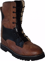 Men's Nubuck Leather Hiking Boots Premium Men's Hiking Boots Front View - Genuine Cowhide Nubuck Leather Shoes with Durable Rubber Sole - Elegant and Stylish Outdoor Footwear for Leisure and Adventure - Buy Online Now for Comfort and Durability
