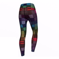 Sport leggings with UV protection Ladies' Fitness Leggings – Premium Workout & Fashion Leggings with High-Performance Fabric – Comfortable Dance & Sport Leggings Made from 85% Polyester, 15% Elastane for Flexibility & Durability