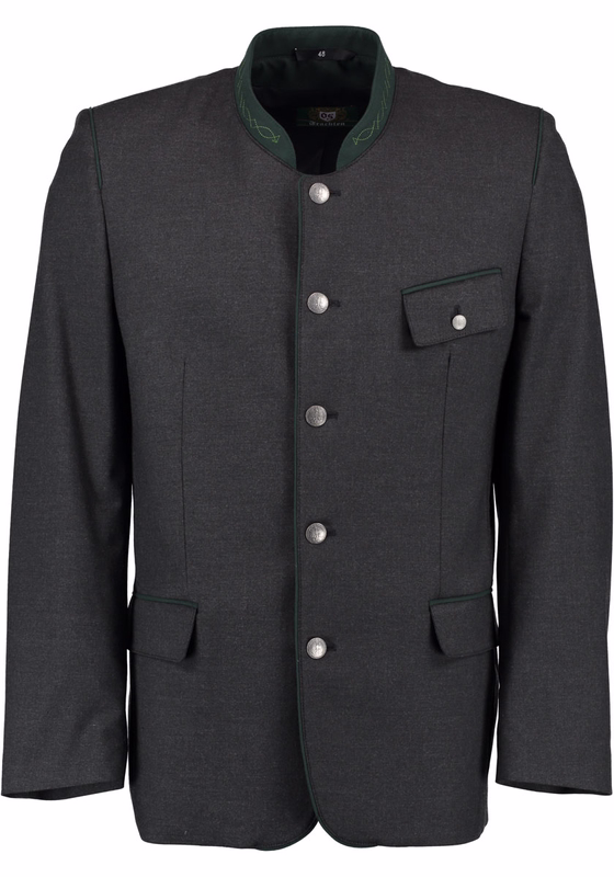 Men Trachtenjacket trachtenjanker Trachten Janker Anthracite