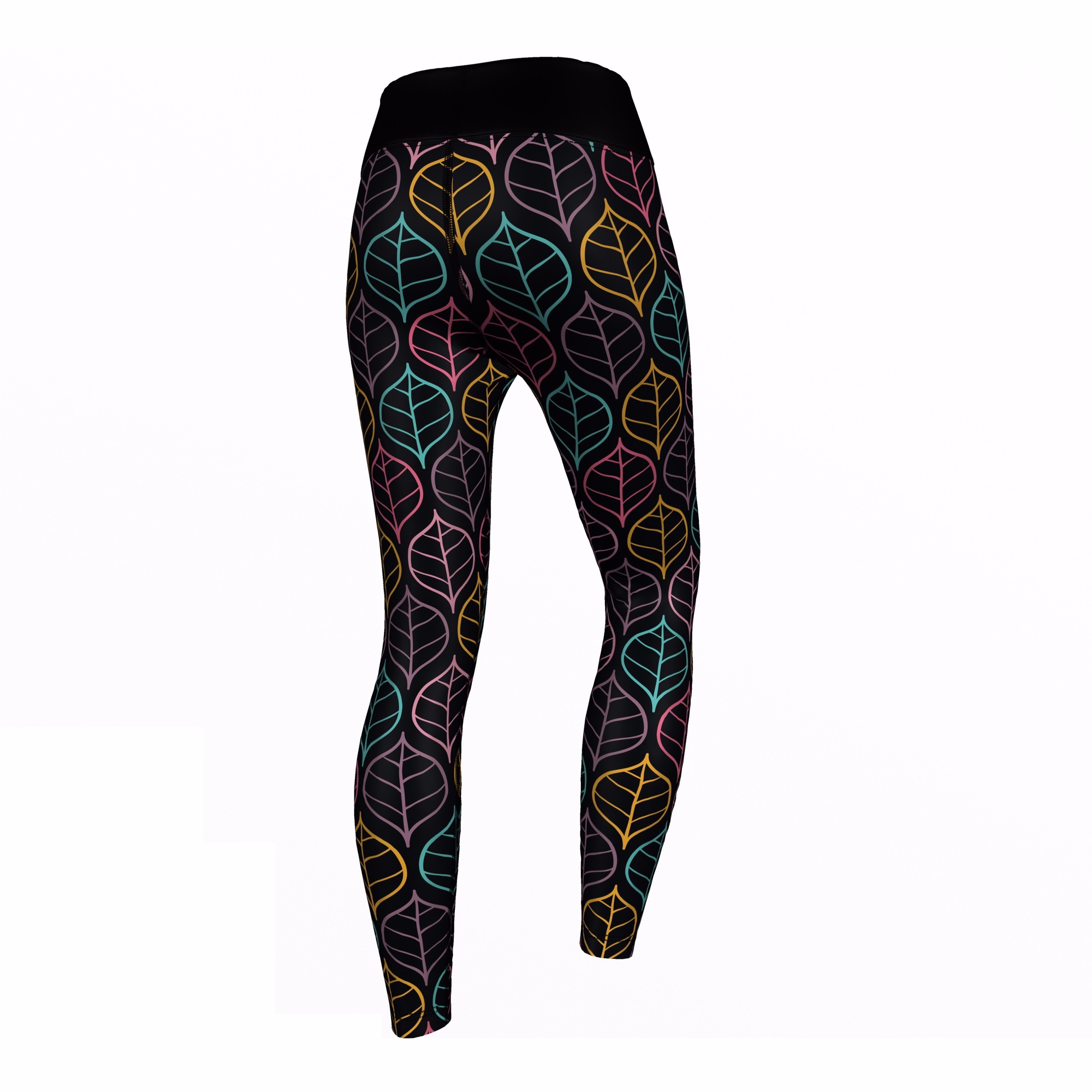 Sportleggings mit UV-Schutz Die Art Leaves Premium Sport-, Fitness- und Gymnastik-Leggings – Antibakterielle, dehnbare Polyester-Leggings für maximalen Komfort und Langlebigkeit, UV-Schutz, perfekt für Yoga, Sport und Gymnastik-Workouts | Jetzt online kaufen