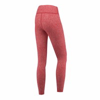 Women’s Stretchy Leggings Sport Yoga Leggings Back view of women’s stretchy red melange sport yoga leggings crafted for performance, durable quality, flattering fit and long lasting comfort for workout and leisure Buy now leggings
