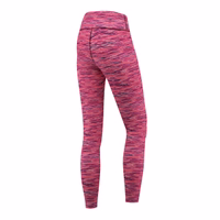 Rückansicht der Damen Stretchy Leggings Pink Schwarz Sport Yoga Leggings mit stylischem Design langlebigem Stoff und perfekter Passform für Sport und Alltag jetzt Leggings online kaufen