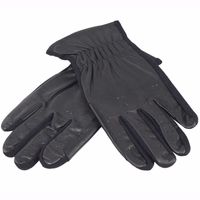 German Wear Lederreithandschuhe Vorderansicht der German Wear Leder Reithandschuhe in Schwarz mit strapazierfähigem atmungsaktivem Leder und flexiblem Design für maximalen Komfort und sicheren Halt bei jedem Ritt jetzt online kaufen