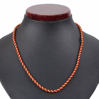 Traditional German cord by German Wear Elegant twisted metal cord in red and gold, perfect for traditional German costumes, pendant chains, or decorative accessories. 45cm length, 4–5mm diameter, durable and stylish for festivals or cultural events.