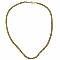 German Wear Traditioneller Kordelkette-Anhänger Das German Wear Traditional Cord Chain Pendant zeigt eine zweifarbige gold und grün handgefertigte Metallkordel entworfen für bayerische Trachten mit feiner Handwerkskunst und traditionellem Stil jetzt kaufen