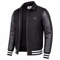 College Blouson Wool Leather Jacket Side-View-B-172061-CJ003-Jacke--Lederflicken--lederjacke--collegejacke--Lederjacke--Blousonjacke--College-Jacke--College-Blousonjacke--Motorrad--braunes-Leder--elastisch--Kragen--kostenl.jpg