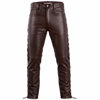 Men's Buffleather jeans. Crafted from natural leather, the jeans offer unmatched comfort &style. Tailor your look with ease, whether prefer a raw-cut edge or a neatly folded cuff. Make a statement with a premium leather collection. Explore now!