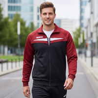Life Stlyle view of OMKA Training Winered Jacket