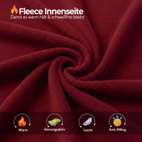 Close-up of wine rot training jacket's interior showing fleece lining fabric texture
