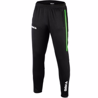 Front view of OMKA Optima Men's Green Training Sport Pant displaying breathable material and long length for all-day comfort and natural movement. Order now.