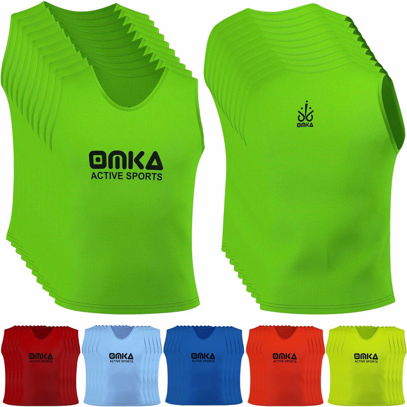 10 Piece OMKA Soccer Training Leotard Marking Shirt Football Leotard For Kids Youth And Adults