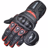 Step up your gear game with Motorcycle Biker Gloves. Protectors on the outside of the gloves feature anti-slip rivets & protectors for enhanced grip & safety. Complete your biker ensemble with these premium leather gloves today!