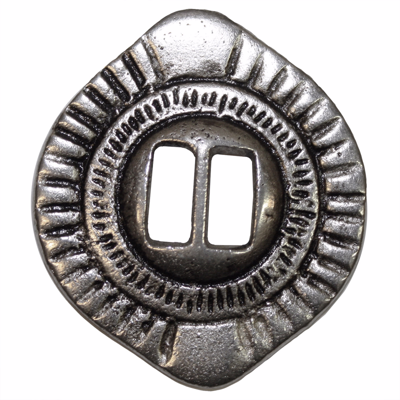 4 x Conchos für Biker Westen Kutte Western Leder Weste 3,8 cm Ø aus Metall Silber