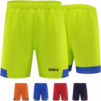 Dark Blue men’s football shorts detailed features, double layer construction moisture wicking design and lightweight athletic comfort.