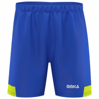 Red men’s football shorts detailed features, double layer support durable polyester and quick dry technology.