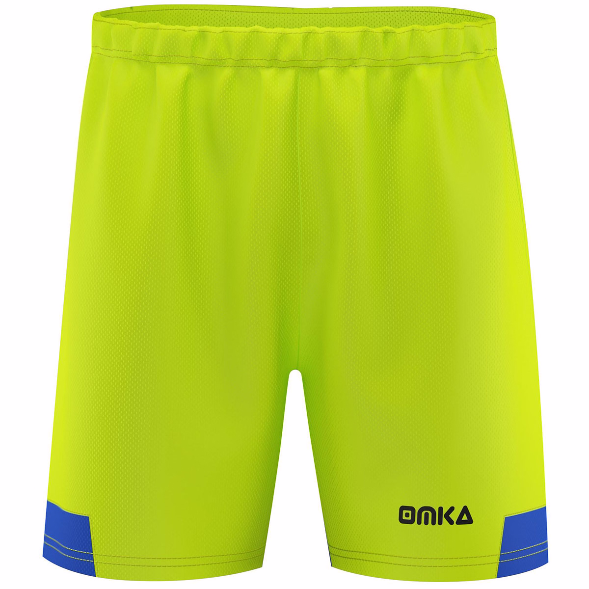 Nur blaue Shorts mit Frontansicht, leichte, atmungsaktive Sportshorts aus Polyester für Herren, entwickelt für Training, Laufen und Fußball.