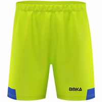 OMKA jersey set, 2 pieces Blue front view shorts only, lightweight breathable polyester sports shorts for men, designed for training, running, and football sessions.