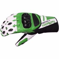 Motorradlederhandschuhe in Blau, Rot und Grün Herren-Lederhandschuhe aus weichem Kalbsleder, ausgestattet mit Luftbelüftungen für Atmungsaktivität. Für besseren Grip mit verstellbaren Riemen konzipiert und mit Kohlefaser-Schutz verstärkt. Langlebiges Rindsleder sorgt für dauerhaften Tragekomfort.