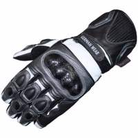 Gear up in style with the vibrant red Motorcycle Biker Gloves GW400G1. Crafted from premium calfskin leather, these gloves offer exceptional flexibility and a secure grip, ensuring the perfect ride. Order now for the ultimate blend of style, comfort, and p