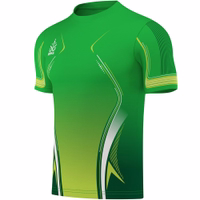 OMKA Trikot Teamsport Teamwear Seitenansicht eines Omka Sporttrikots mit kurzen Ärmeln. Die Brust ziert deutlich das Omka-Logo. Dieses elegante und hochwertige Produkt ist aus 100 % Polyester gefertigt und schweißabsorbierend für erhöhten Tragekomfort konzipiert.