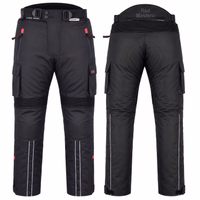 Front& rear view of trousers,GW322T black Upgrade your riding adventure with BULLDT classic Cordura Motorbike Trousers. Unbeatable hybrid protection, removable lining, and Scotch lite 3M Reflectors for safety. German Wearâ„¢ best quality secure!