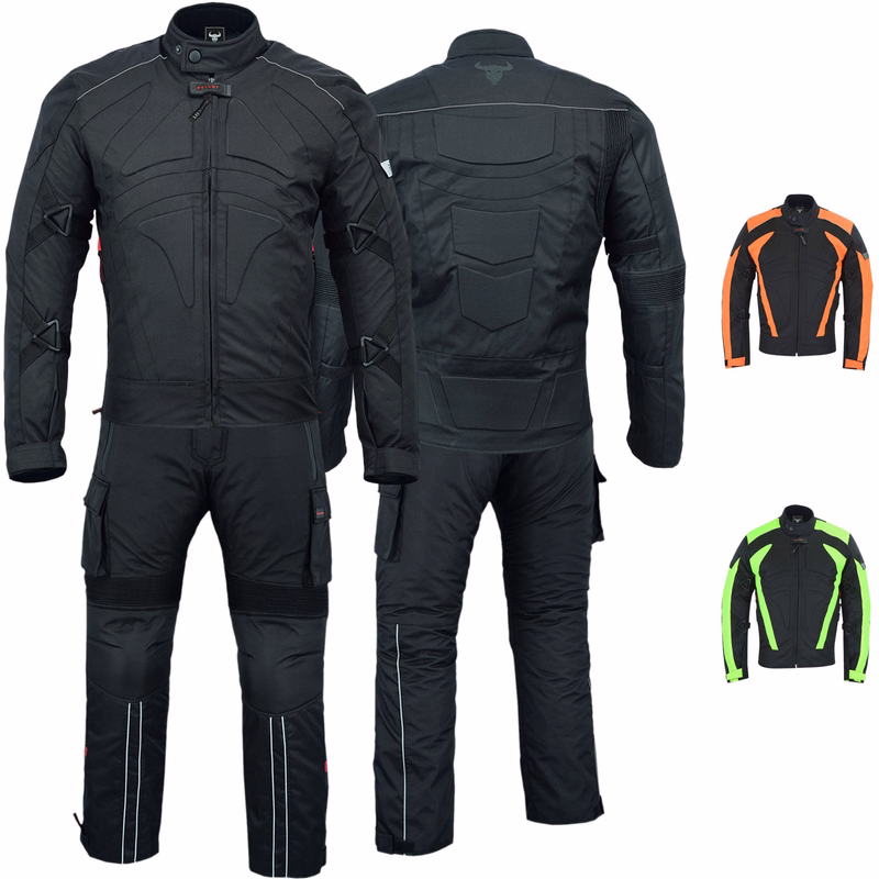 Motorradanzug Textilien Motorradjacke + Motorradhose Schwarz, Grün & Orange inkl. aller Protektoren ChatGPT said: Vorder- und Rückansicht des orangefarbenen BULLDT-Motorradanzugs. Steigern Sie Ihr Fahrerlebnis: Cordura-Polyester 600D für maximale Haltbarkeit, abnehmbare Steppfütterung. Vielseitige Funktionalität – ideal für Fahrer, die nach multifunktio