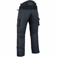 Dominate the road in Cargo Trousers for motorcycling. Removable inner lining for easy maintenance. Enhanced safety with Scotch lite 3M reflectors on knees. Practical thigh pockets with zip &Velcro fastener for secure storage