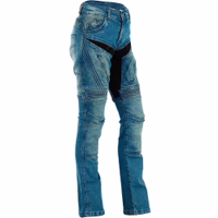 Side view of blue BULLDT motorcycle denim jeans, Offers premium quality denim &comfort for stylish fit. Its Classic design material. Buy this premium product anywhere in the world, get its free delivery on the next business day of the order