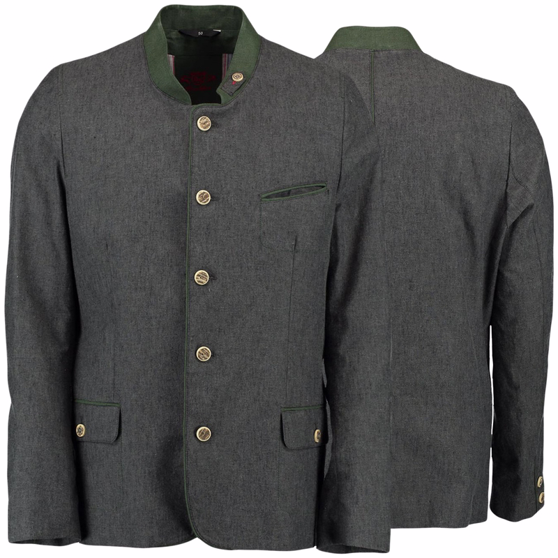 Traditional jacket, Traditional blazer made of cotton, anthracite